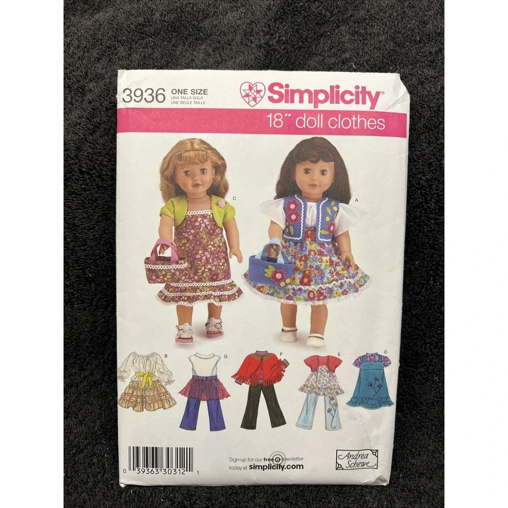 Simplicity Doll Clothes Patterns 3936, 4297, 3764, 3551, 3874 - 18